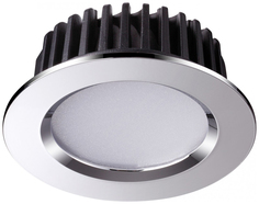 Встраиваемый светодиодный светильник Novotech Drum NT18 000 357601 Хром