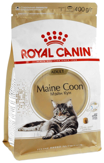 Сухой корм для кошек ROYAL CANIN Maine Coon Adult, мейн-кун, домашняя птица, 0,4кг