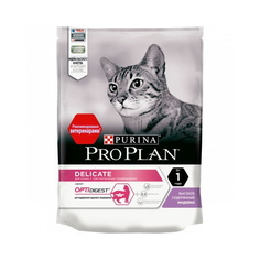 Сухой корм для кошек PRO PLAN Delicate Optidigest, индейка, 400г
