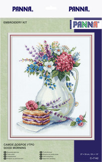 Набор для вышивания крестом Panna "Самое доброе утро", 27x33 см, арт. C-7142