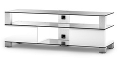 Тумба под телевизор приставная SONOROUS MD 9140-C-INX-WHT 140х44х49 см, белый