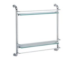 WasserKRAFT K-2022 Полка стеклянная двойная