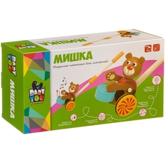 Игрушка деревянная Bondibon "Каталка. Мишка"