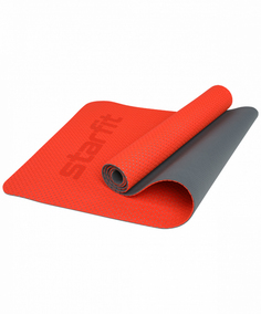 Starfit Коврик для фитнеса FM-202, TPE перфорированный, 173 x 61 x 0,5 см, ярко-красный