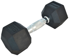 Гантель обрезиненная StarFit DB-301 9 кг