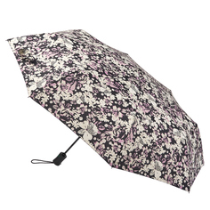Зонт складной женский автоматический Fulton R348-4099 серый