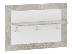 Настенная вешалка МОНТАНА вешалка для одежды 73020150 Atelier светлый/Белый глянец НКМ