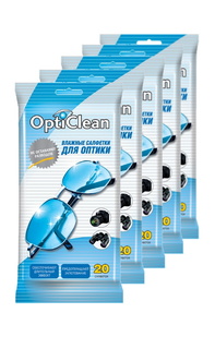 Влажные салфетки Opti Clean №20 для оптики
