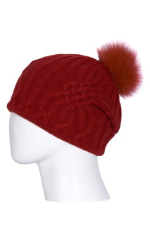 Шапка бини женская DAIROS GD71700219 красная р. ONE SIZE