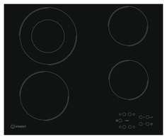 Встраиваемая варочная панель электрическая Indesit RI 260 C Black