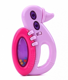 Развивающая игрушка-погремушка Pituso Уточка розовая