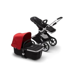 Bugaboo fox2 коляска 2 в 1 alu/ black/ red
