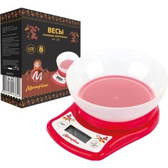Весы кухонные МАТРЕНА МА-187 Red Матрёна