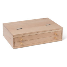 Мольберт настольный TE-08B с 2 ящиками и складным планшетом, бук SF-TE-08B Pinax