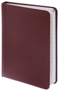 Ежедневник Альт Velvet 136 листов бордовый