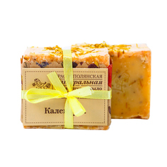 Мыло ручной работы "Календула" Краснополянская косметика 110 г