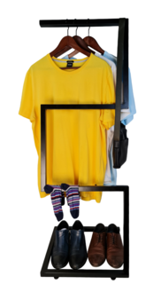 Вешалка напольная "Fashion", в стиле Лофт. 40х45х130см. Черная. зоосиндикат