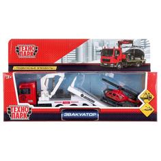 Эвакуатор металл 13см, подвижные детали, с машинкой 7,5см, в ассорт Технопарк