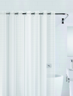 Штора для ванны 3D (прозрачный) 180*200 Bath Plus