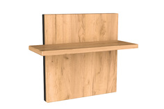 Настенная полка Hoff Норд, дуб золотой/чёрный