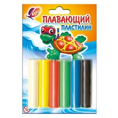 Пластилин ЛУЧ Пластилин плавающий 6 цветов 22С1430-08