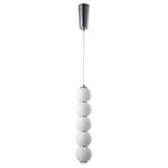 Подвесной светодиодный светильник Crystal Lux Desi SP5 Chrome/White