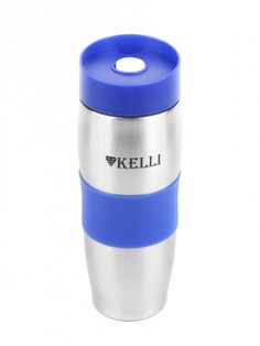 Термокружка Kelli KL-0942 синяя 0.4л