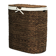 Плетеная корзина для белья с крышкой WasserKRAFT Dill WB-611-L