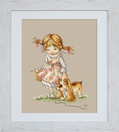 Наборы для вышивания "Luca-S" B1074 Прогулка 17х20,5 см