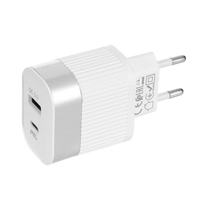 Сетевое зарядное устройство Hoco RC4 USB+Type-C PD20W+QC3.0 White (УТ000024733)