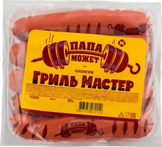 Сосиски останкино папа может вар гриль мастер 940 г ц/о газ/ср омпк россия