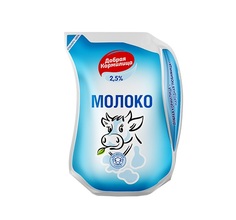 МОЛОКО ПАСТЕРИЗОВАННОЕ БЗМЖ ЖИР. 2.5 % 900 Г КУВШИН МОЛОКО РОССИЯ