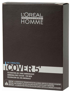 Гель LOreal Professionnel Homme Кавер 5 №3 Темный Шатен 3х50 мл