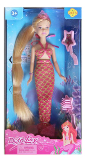 Кукла Кукла-русалка с зеркалом и расчесткой Defa Toys