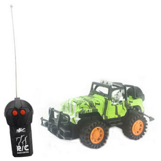 Машинка р/у 2CH 1:14, цвет зеленый 34х17,2х17 см Junfa Toys