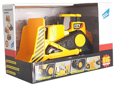 Машинка пластмассовая "Экскаватор-погрузчик", звуковые и световые эффекты, 21х15х11 см Junfa Toys