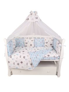 Бортик в кроватку AmaroBaby Индейцы, бязь, 12 предметов