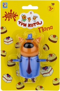 Фигурка пластиковая 1 TOY Три кота Папа Кот, 8,8 см