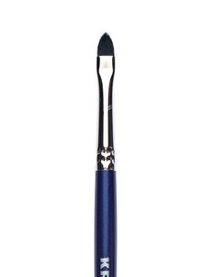 Кисть из черного нейлона "лепесток" №4 (Цв: Blue)/Kryolan/4M-3230-Blue