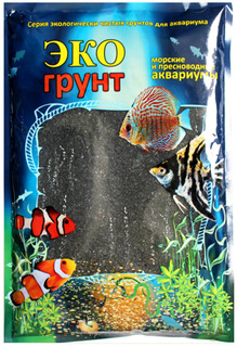 Грунт для аквариума ЭКОгрунт Черный кристалл г-0124 3,5 кг