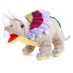 Мягкая игрушка ABtoys Dino World, Динозавр Трицераптор, 36 см
