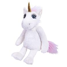 Мягкая игрушка ABtoys Реснички, Единорог белый, 20 см