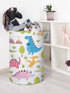 Корзина для игрушек JoyArty Цветные динозавры 40x60 см