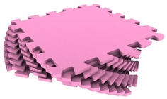 Мягкий пол ECO COVER разноцветный 33*33см, 1м2, 33МП розовый