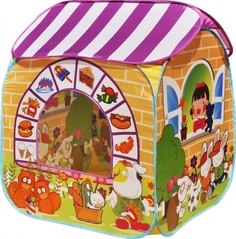 Игровой домик Детский магазин + 100 шариков CBH-32 жёлтый Ching Ching