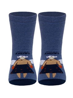 Носки детские Conte Kids ВЕСЕЛЫЕ НОЖКИ (махровые, антискольз.) 17С-45СП, р.18, 291 джинс