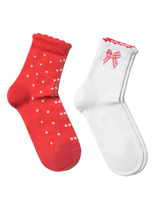 Носки детские Conte Kids TIP-TOP (2 пары) 7С-90СП, 7С-100СП, р.12, 705 белый-красный