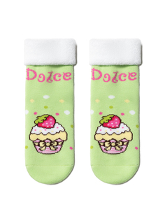 Носки детские Conte Kids SOF-TIKI (с отворотом) 6С-19СП, р.14, 245 салатовый