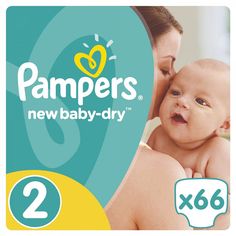 Подгузники для новорожденных Pampers New Baby-Dry mini (3-6 кг), 66 шт.