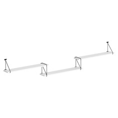 Полка настенная COFFEE SH3-ROD/BAR 2380х166х392 с полкодержателями Chairman
